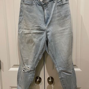 🔥🔥🔥 Good American Good Waist Crop Raw Edge Skinny Jeans